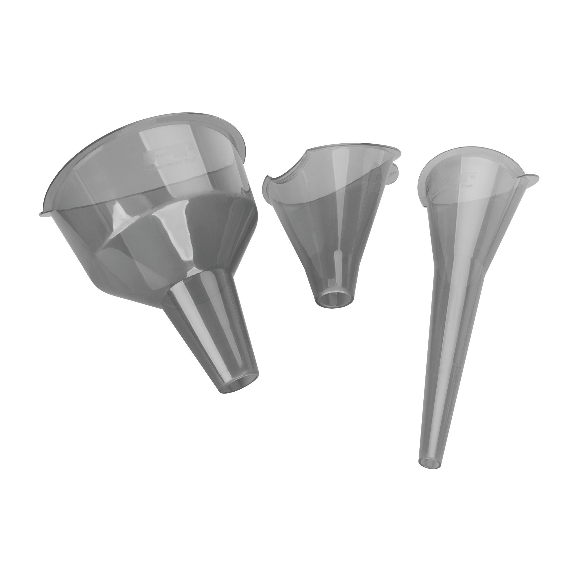 Performance Tool, 3pc Clear View Easy-Fill Funnel, Hole Diameter 0.5 in, Model# W4053